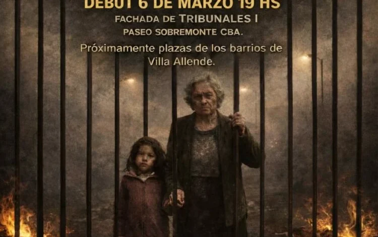 Vecinos de Villa Allende realizan una intervención teatral contra el cierre de calles