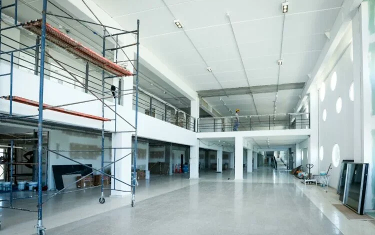 Imagen de la construcción de la nueva sede de la Universidad Provincial de Córdoba en San Francisco