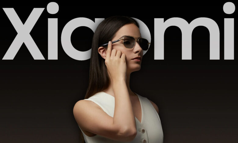 Imagen de las gafas inteligentes de Xiaomi con pantalla y controles