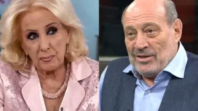 Alfredo Leuco y Mirtha Legrand en La noche de Mirtha
