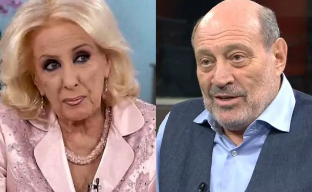 Alfredo Leuco y Mirtha Legrand en La noche de Mirtha