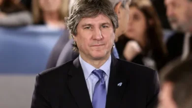 Amado Boudou en una entrevista radial