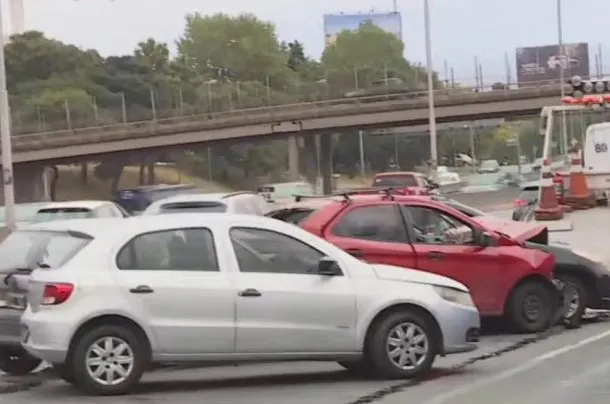Imágenes del choque múltiple en la Panamericana