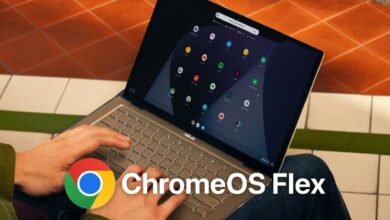 Un portátil con ChromeOS Flex