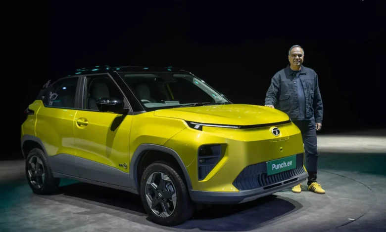 Imagen del TATA Punch, un micro SUV EV low-cost