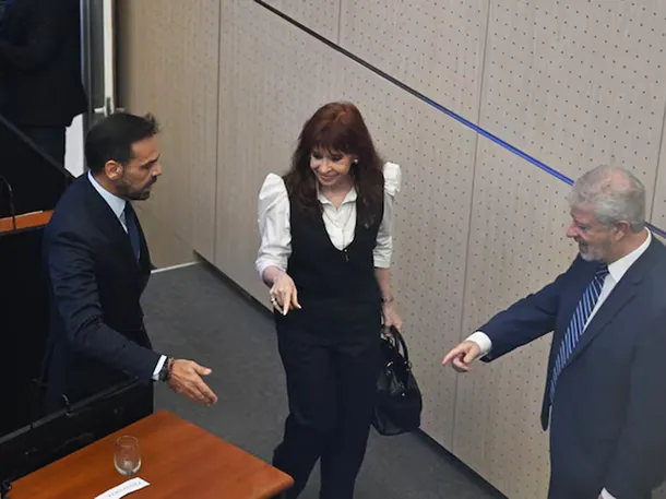 Cristina Kirchner en los tribunales de Comodoro Py