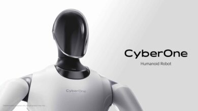 Imagen de un robot humanoide de Xiaomi en la línea de producción