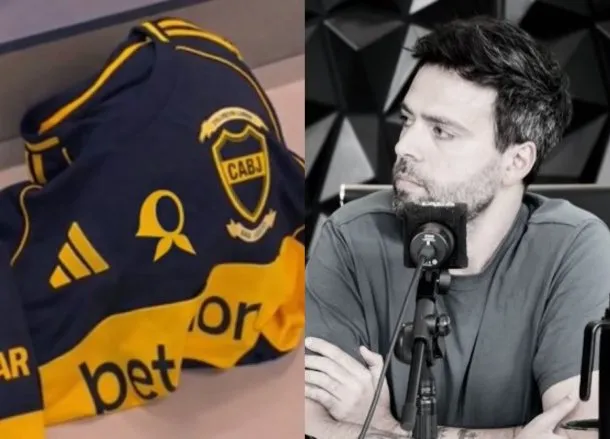 Imagen de Fran Casaretto, influencer libertario, con una camiseta de Boca