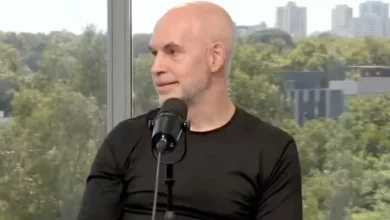 Horacio Rodríguez Larreta en una conferencia de prensa