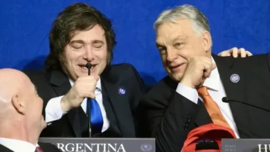 Javier Milei y Viktor Orbán en Budapest