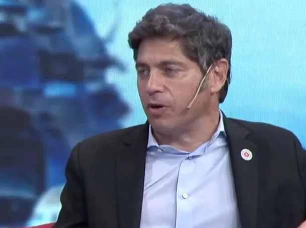 Axel Kicillof en una conferencia de prensa