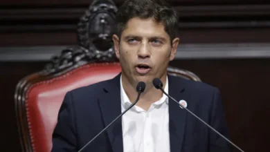 Axel Kicillof en la apertura de las sesiones en la Legislatura bonaerense