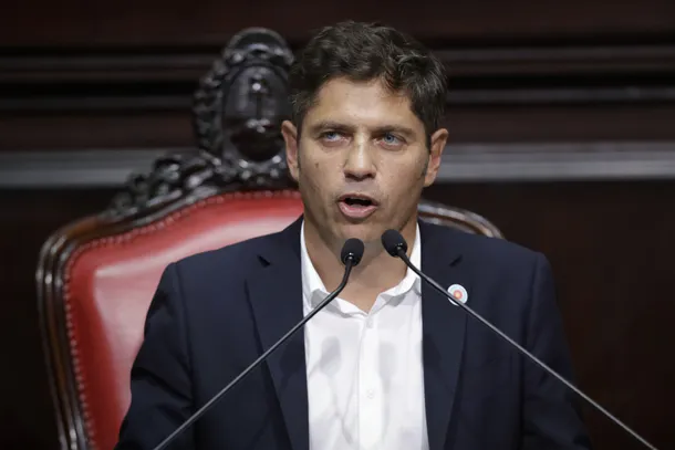 Axel Kicillof en la apertura de las sesiones en la Legislatura bonaerense