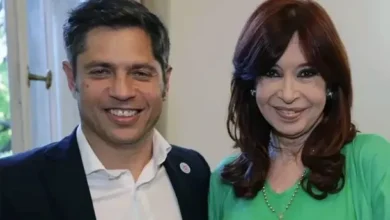 Cristina Kirchner y Axel Kicillof en una reunión