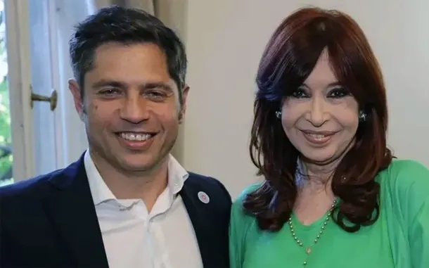 Cristina Kirchner y Axel Kicillof en una reunión