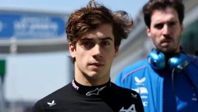 Franco Colapinto en la pista de carreras