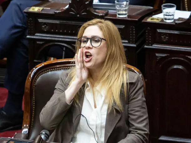 Lilia Lemoine en una sesión del Congreso