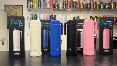 Imagen de un termo Lumilagro con el logo de la empresa