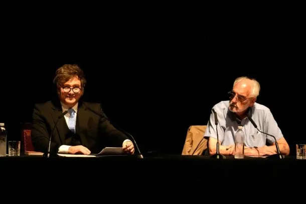 Milei y De Pablo en el homenaje a Adam Smith