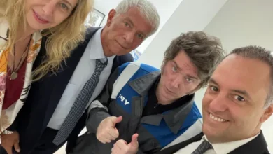 Javier Milei y Juan Bautista Mahiques en una reunión oficial