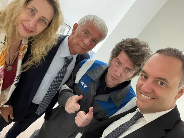 Javier Milei y Juan Bautista Mahiques en una reunión oficial