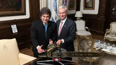 Javier Milei y José Antonio Kast en la ceremonia de asunción en Chile