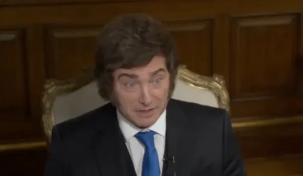 Javier Milei en una conferencia de prensa