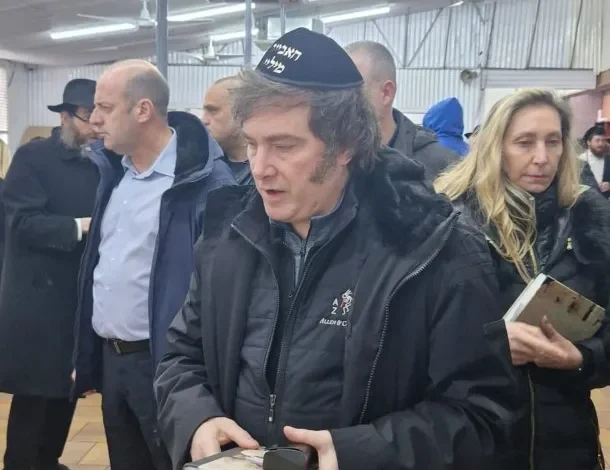 Javier Milei en Nueva York, visita al sitio 'El Ohel'
