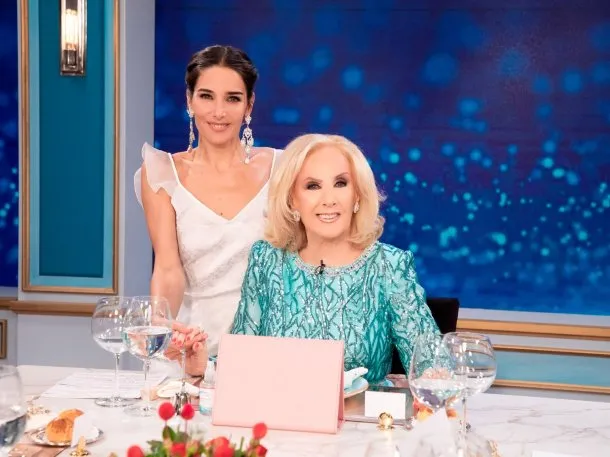 Mirtha Legrand y Juana Viale en la pantalla de El Trece