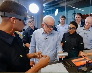 Paolo Rocca y Lula Da Silva en Río de Janeiro.
