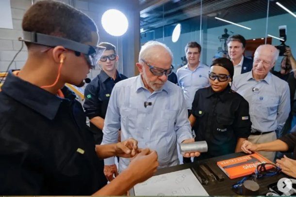 Paolo Rocca y Lula Da Silva en Río de Janeiro