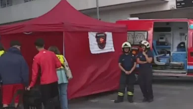 Imagen del derrumbe en Parque Patricios