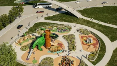 Parque de las Tejas con áreas de juegos y espacios deportivos renovados