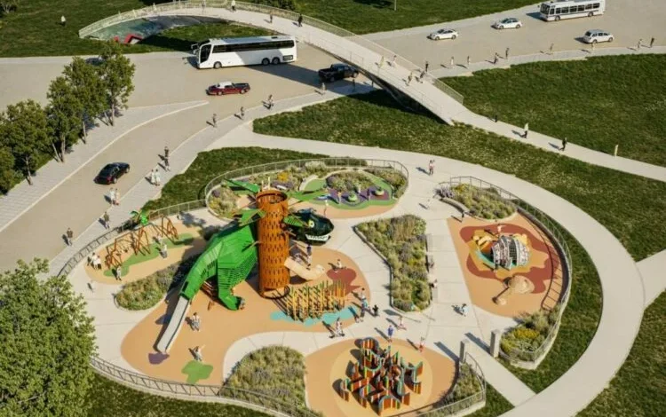 Parque de las Tejas con áreas de juegos y espacios deportivos renovados
