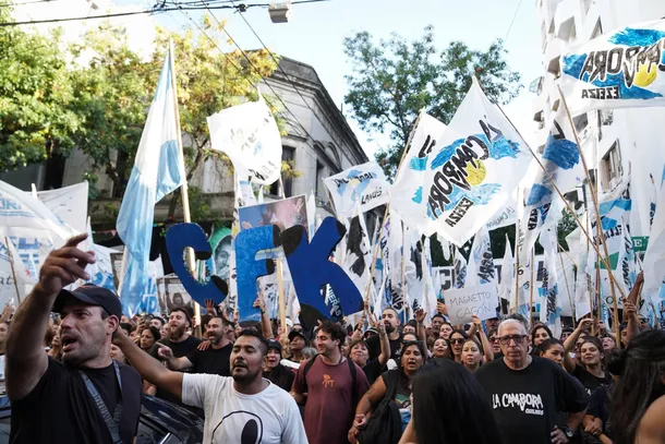 Cristina Kirchner durante su exposición en Comodoro Py
