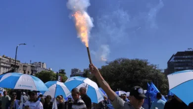 Protesta contra la Reforma Laboral en Argentina