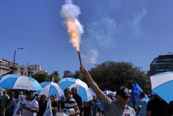 Protesta contra la Reforma Laboral en Argentina