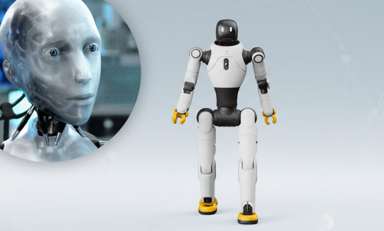 Imagen de un robot bailarín en un restaurante