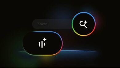 Imagen de la aplicación de Google con la función Search Live activada