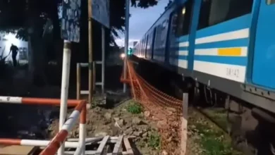 Tren Sarmiento paralizado debido a hallazgo de cuerpo