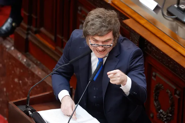 Javier Milei en el Congreso de la Nación