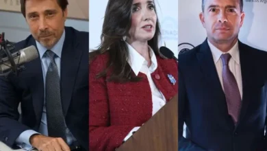 La Vicepresidenta Victoria Villarruel y los periodistas Eduardo Feinmann y Pablo Rossi