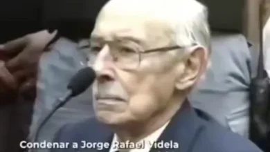 Imagen de Jorge Rafael Videla en una cárcel común