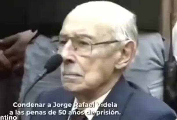 Imagen de Jorge Rafael Videla en una cárcel común