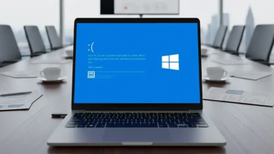 Imagen del Explorador de archivos de Windows 11 con flashazos blancos