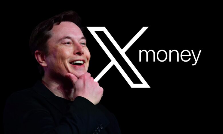 Imagen de la interfaz de X Money, la nueva plataforma de pagos de Elon Musk
