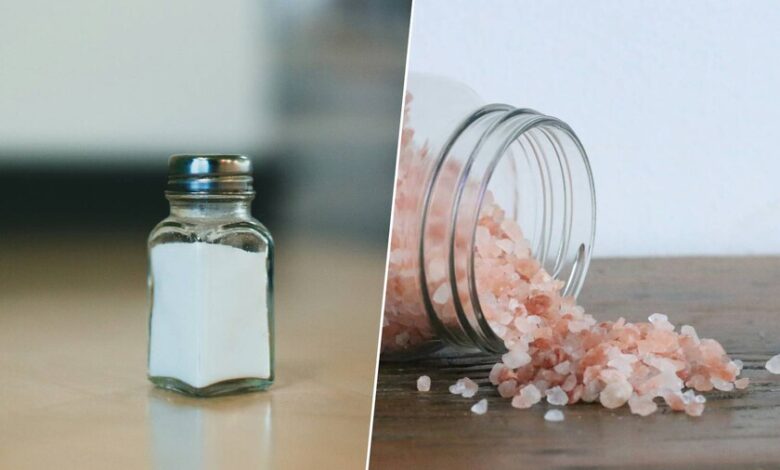 Sal yodada en un salero