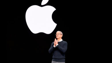 Tim Cook, CEO de Apple, durante una presentación de productos