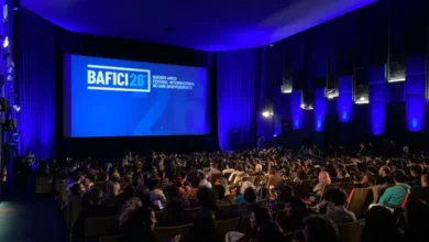 Afiche del BAFICI 2026 con imágenes de películas y actores