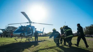 Simulacro de víctimas múltiples en Oliva, provincia de Córdoba